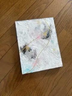 テクスチャーアート　地球　地面　抽象画　ゴールド