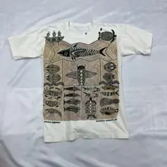 シングルステッチアボリジナルアートナワラ・ドリーミング アートTシャツ