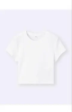 ホワイト・グレー 2点セットGUクロップドTシャツ
