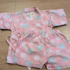 甚平　女の子　ピンク　80cm