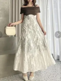 シアージャカードコルセットワンピース