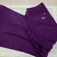 Puma レディース紫フレアパンツ