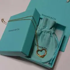 未使用美品♥希少♥ヴィンテージ♥TIFFANYu0026Co♥K18オープンハート