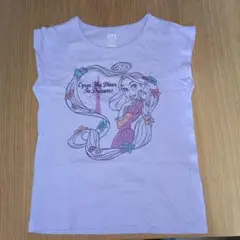 Disney ラプンツェル Tシャツ 薄紫130センチ