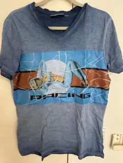 GULF Racing グラフィックTシャツ Vネック