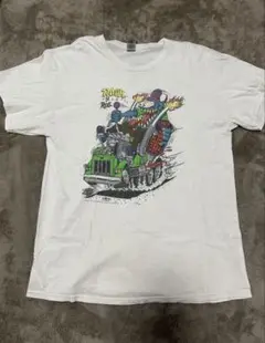 カラフルトラックデザインTシャツ