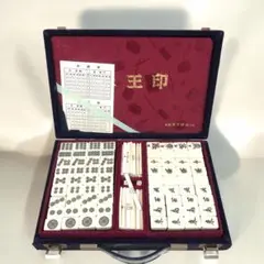 希少！　麻王印　一索　5本羽デザイン♪　背緑　No.146 希少 麻王印 一索 5本羽デザイン 背緑 No 146｜ 麻雀