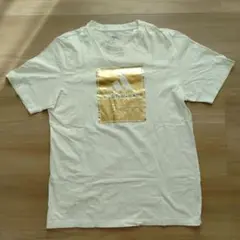adidas　アディダス　金ロゴTシャツ（サイズO）