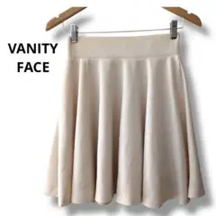 VANITY FACE ベージュ フレアスカート ひざ丈スカート　ヴァニティー