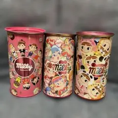 ミルキー、新品未使用。缶缶貯金箱3点セット