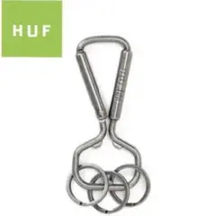 シルバー hufカラビナhufキーホルダー 最安値‼️‼️