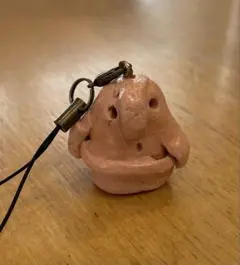 粘土製はにわストラップ付き