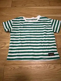 ◆美品◆半袖Tシャツ ボーダー 緑 100 綿100