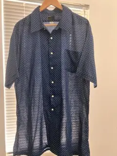 70s JCPenney ドット 総柄 シャツ