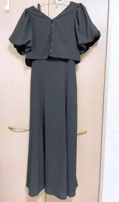 アルシーヴ　黒 キャミロングワンピース
