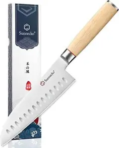 包丁 三徳包丁 ステンレス 180mm 木製柄 切れる包丁 パン切り包丁 肉切り