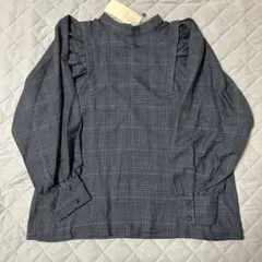 新品groveグレンチェック長袖シャツM