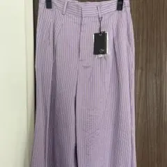 レディースパンツ　Aga パープル