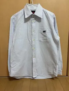 【美品】canterbury of new zealand 長袖ストライプシャツ
