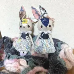 ミナペルホネン ぬいぐるみ テディベア 作家 ストラップ パッチワーク