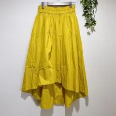 【セブンデイズサンデイ】イエロー フィッシュテールスカート　Fサイズ　フレア