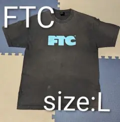 FTC 蓄光プリント ロゴTシャツ Lサイズ ブラック