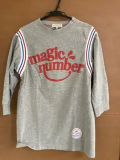 magic number グレー 七分袖Tシャツ Mサイズ