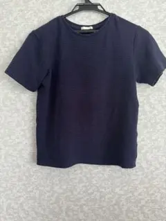 GU ワッフルTシャツ　M ネイビー