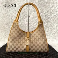 ♡美品 グッチ ハンドバック GGキャンバス レザー ジャッキー 肩掛け可