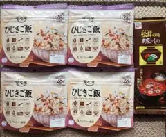 ◆アルファー食品　ひじきご飯×4個＆永谷園　松茸の味お吸い物×4袋入りセット