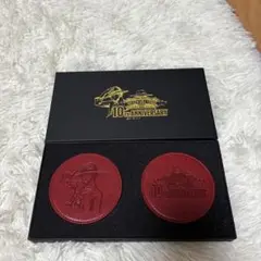 ワンピース　麦わらストア10周年記念 レザーコースターセット