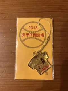 2013年甲子園出場記念ストラップ　純金箔