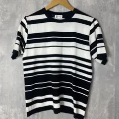 LLサイズ　大きめ　ボーダー　チュニック ストライプ Tシャツ　半袖　サラサラ