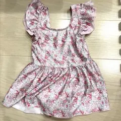 アカチャンホンポ　水着　100 花柄　女の子