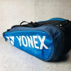 ヨネックス テニス バッグ ラケットバッグ 6本収納可 ブルー ブラック