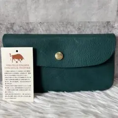 ブルーブルーエ　シボ革　長財布　スリムウォレット　完売品