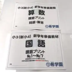 希学園小3  一年分全セットオリジナルテキスト、確認テスト公開テスト宿題プリント 希学園 小3 公開テスト 過年度問題集セット - メルカリ