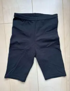 黒 ハーフパンツ 120cm(5分丈) レギンス　スパッツ　膝上