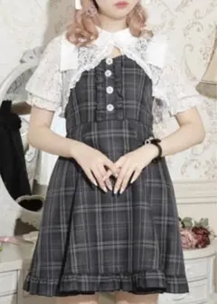 【NOEMIE ノエミー】お嬢さんリボンクロップドブラウス付きミニワンピース