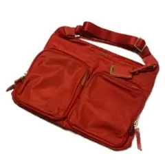 TUMI ショルダーバッグ オレンジ×ゴールド