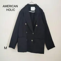AMERICAN HOLIC ネイビー テーラード ジャケット M 長袖 秋