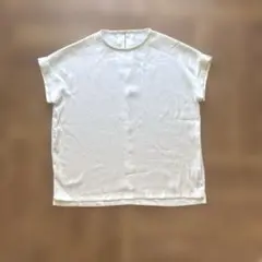 ユナイテッドアローズシンプルホワイト半袖シャツ