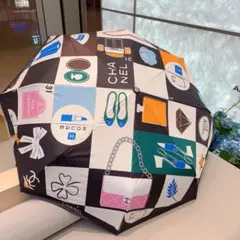 CHANEL 折りたたみ傘 マルチカラー