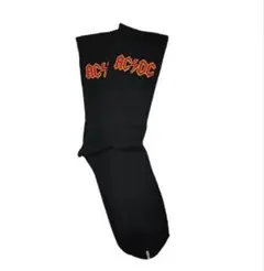AC/DC ロゴ入り黒ソックス