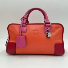 【限定/極美品】LOEWE アマソナ28 ハンドバッグ トリコロール アナグラム