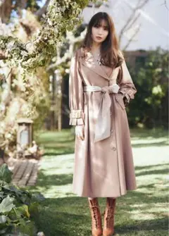Belted Dress Trench Coat herlipto