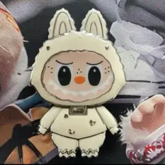 ♥LABUBU ラブブ♥スマホスタンドミラー付き ♥オフホワイト♥