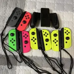 【ジャンク品】任天堂Switch ジョイコンまとめ売り ストラップ付き