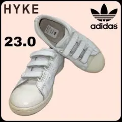 アディダスオリジナルスby HYKE ハイレットベルクロ ホワイトクロコ23.0