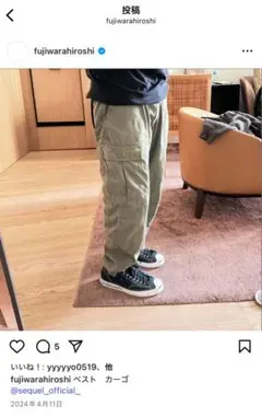 WEEKEND SEQUEL BDU カーゴパンツ オリーブ カーキ 藤原ヒロシ SEQUEL BDU カーゴパンツ オリーブ カーキ 藤原ヒロシ - メルカリ